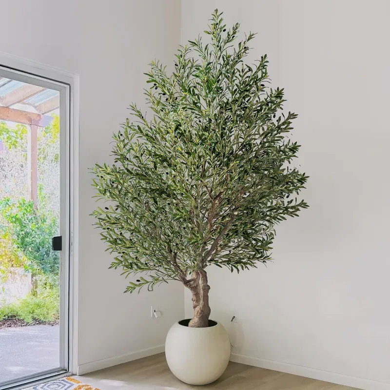 Christmas Tree Artificial - ต้นมะกอกเทียมขนาดใหญ่ของ TikTok ต้นไม้ประดิษฐ์ที่ดูสมจริง ตกแต่งบ้าน สวน ต้นไม้ในร่ม