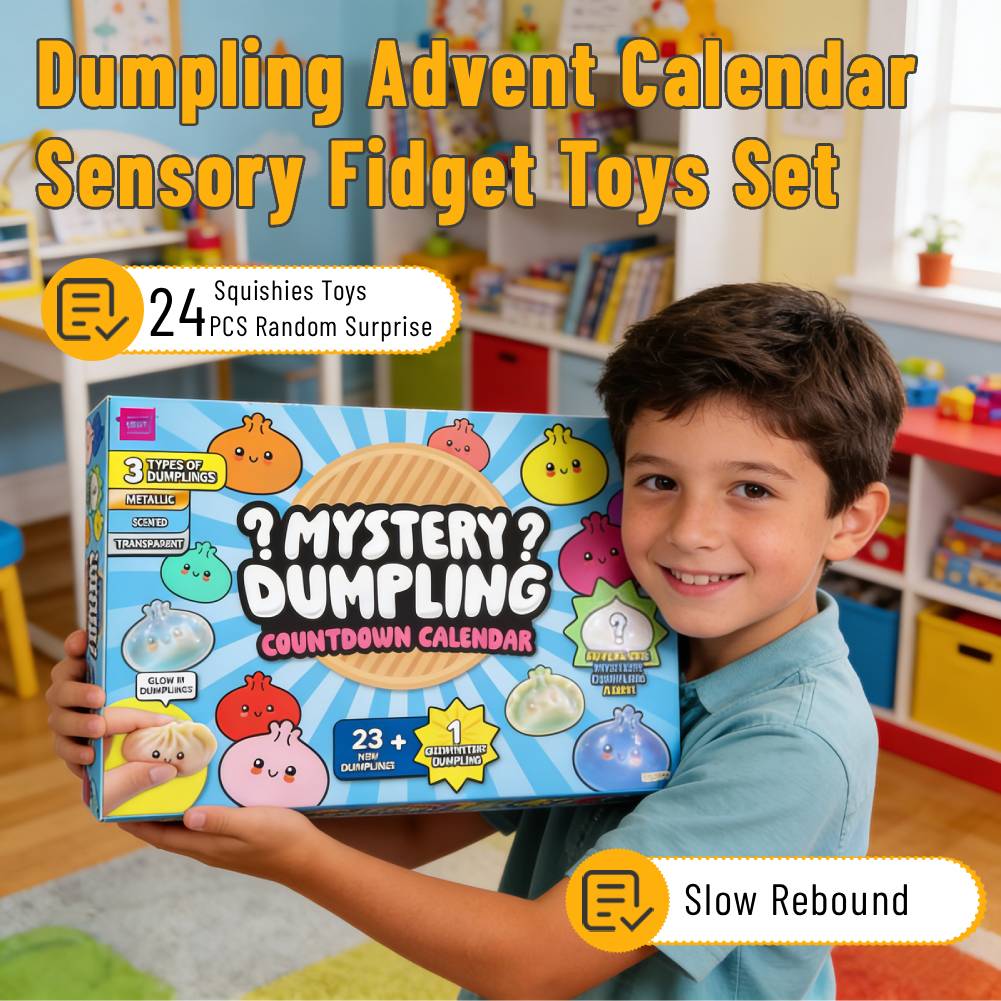 Advent Calendar Gift - ปฏิทินนับถอยหลัง 24 วัน ปี 2026 ชุดของเล่นเสริมประสาทสัมผัสพร้อมของเล่นบีบตุ๊กตา