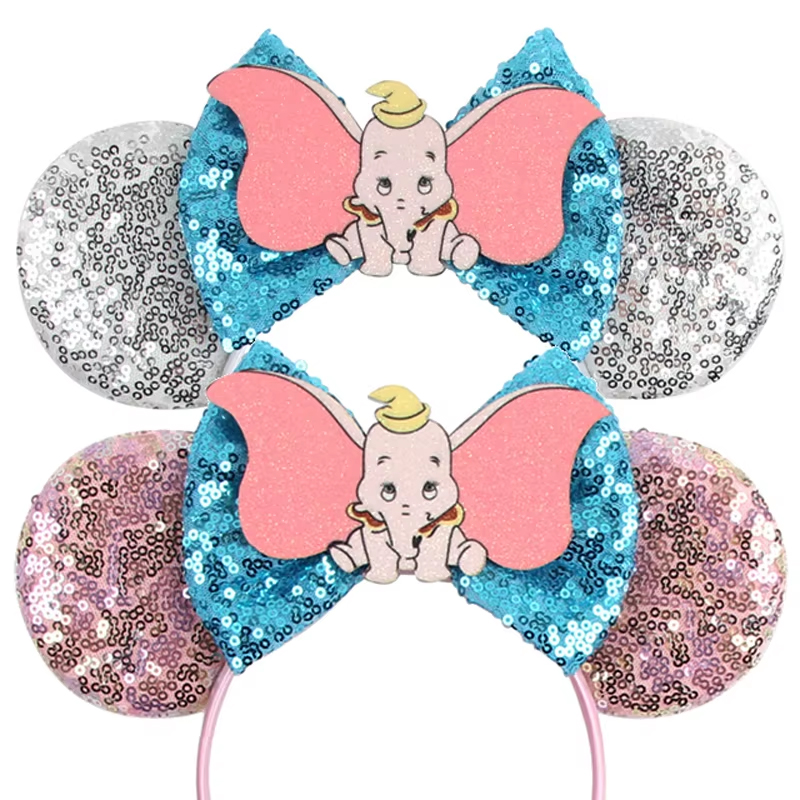 Ribbon Bow Gift - Disney Dumbo Mickey MouseหูHeadbandsผู้หญิงโบว์อุปกรณ์เสริมผมช้างสําหรับสาวเด็กHeadwearของขวัญ