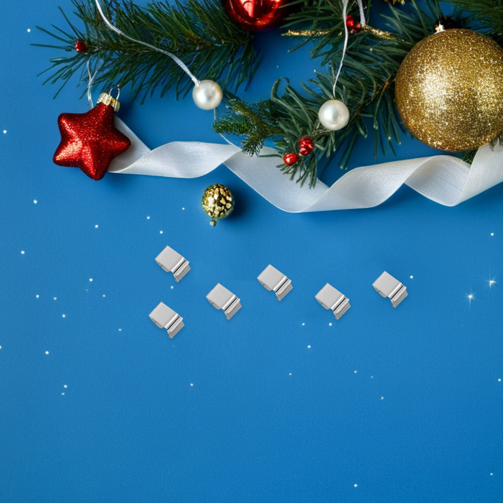 Christmas Lights Outdoor - 200 ชิ้น คลิปหนีบรางน้ำฝน ตะขอเกี่ยวไฟประดับกลางแจ้ง ทนทานต่อสภาพอากาศ ทำจากเหล็กแมงกานีส