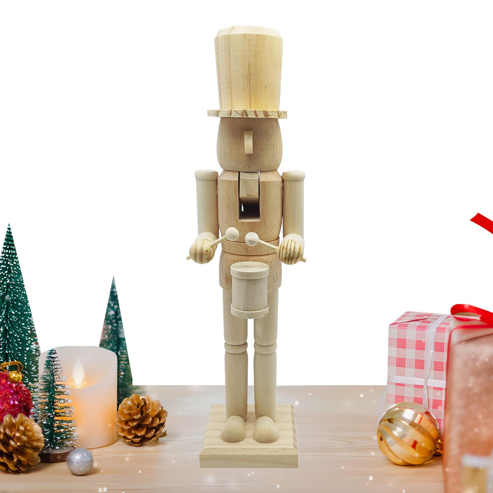 Nutcracker Figurine - ของตกแต่งรูปนัทแครกเกอร์ ขนาด 38 ซม. ทำจากไม้ ของตกแต่งเทศกาลคริสต์มาส