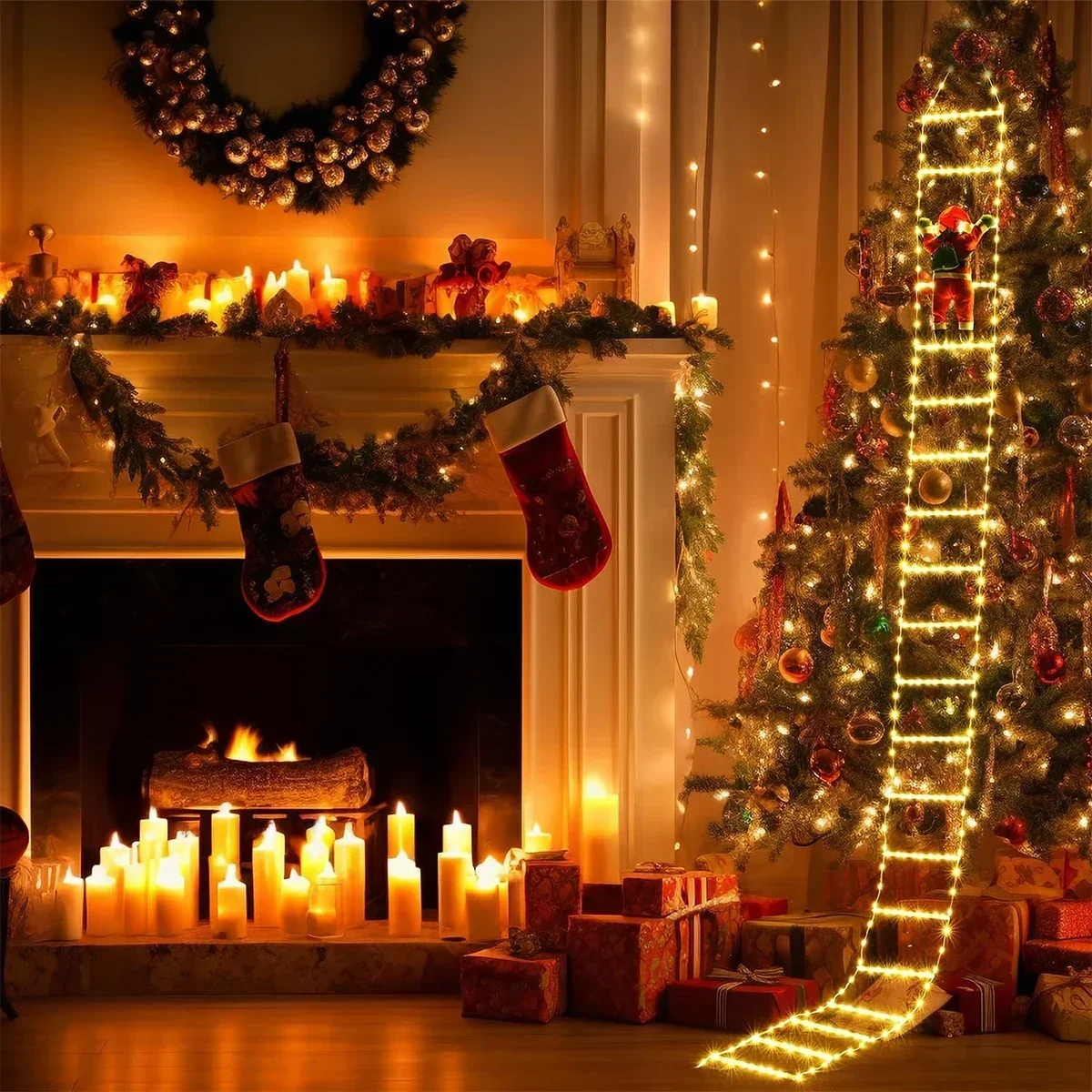 ไฟ LED บันไดสำหรับสายตกแต่งคริ - Christmas Lights Outdoor บทวิจารณ์และราคา