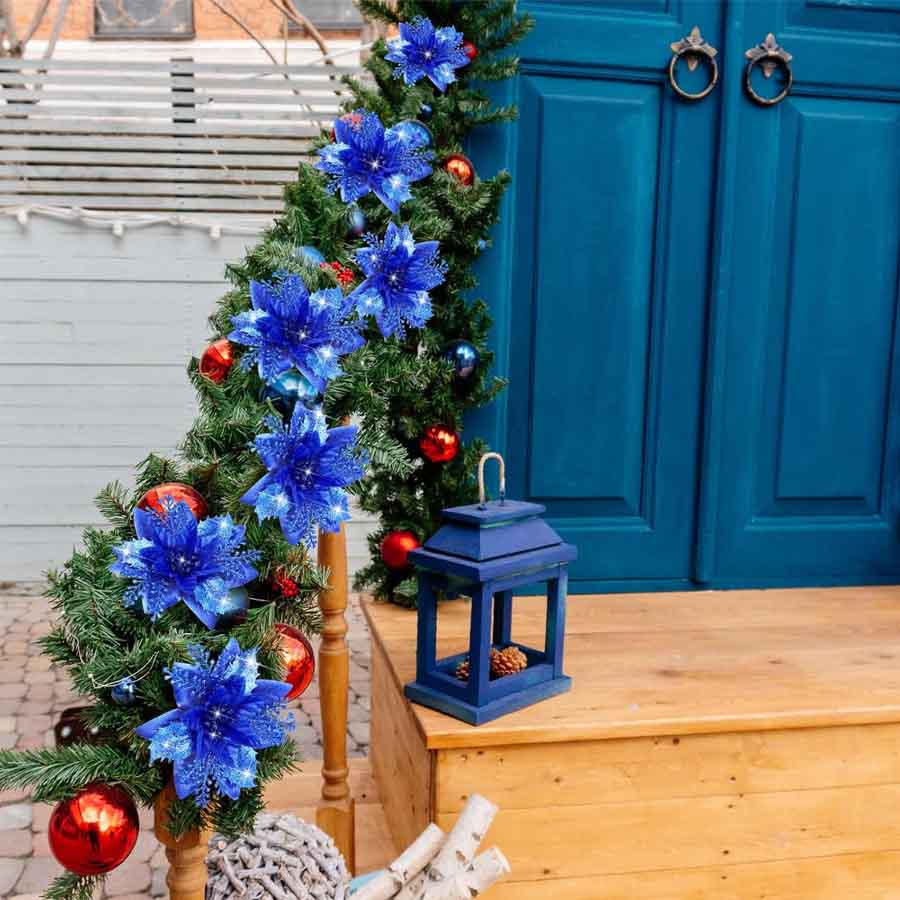ดอกไม้ประกายประดิษฐ์, ตกแต่งต้ - Christmas Wreath Fake บทวิจารณ์และราคา