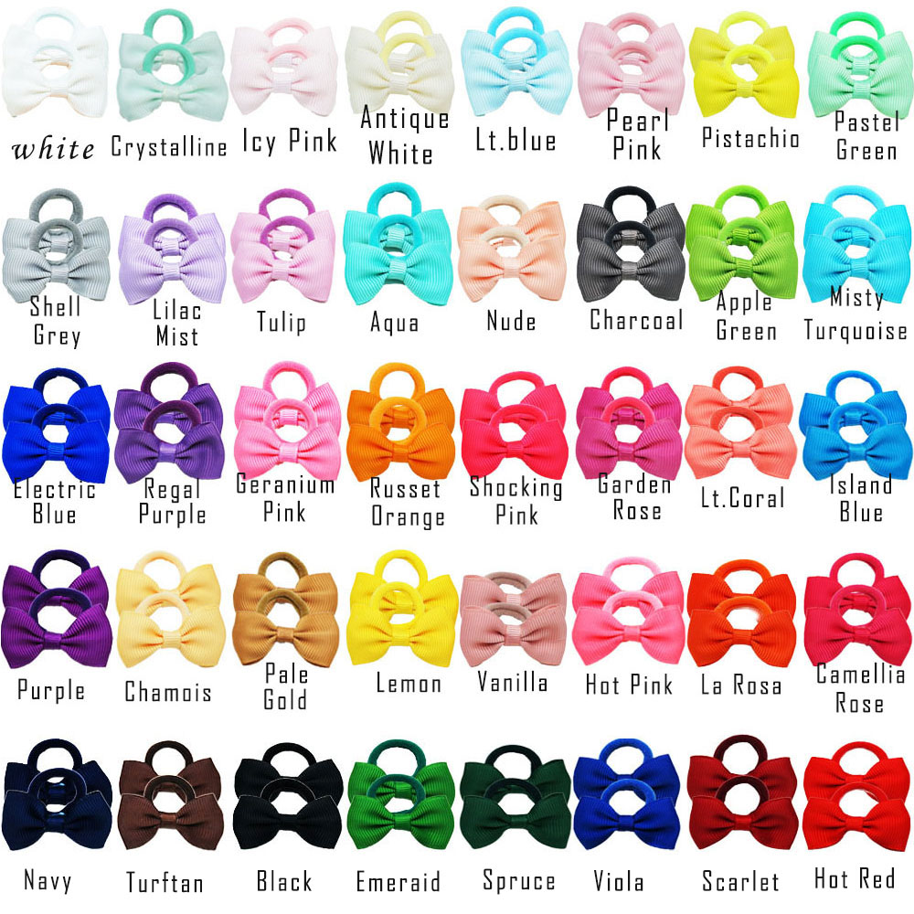 40/60/80 ชิ้น ยางรัดผมเด็กผู้ห - Ribbon Bow Gift บทวิจารณ์และราคา