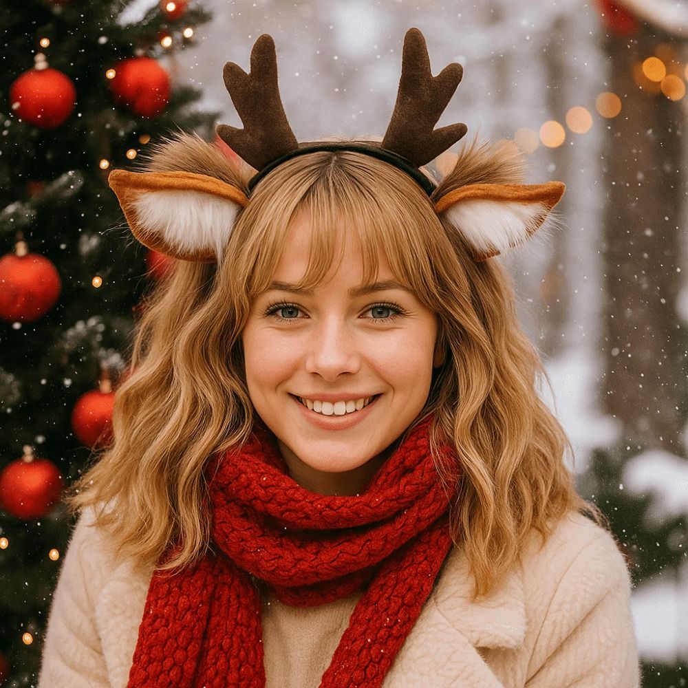 ที่คาดผมรูปหูกวางเรนเดียร์แบบ  - Reindeer Antlers Headband บทวิจารณ์และราคา