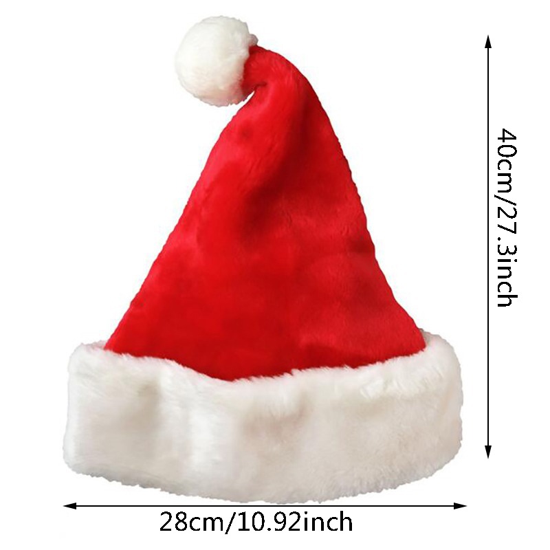 หมวกซานตาคลอสคริสต์มาส หมวกขนย - Santa Hat Plush บทวิจารณ์และราคา