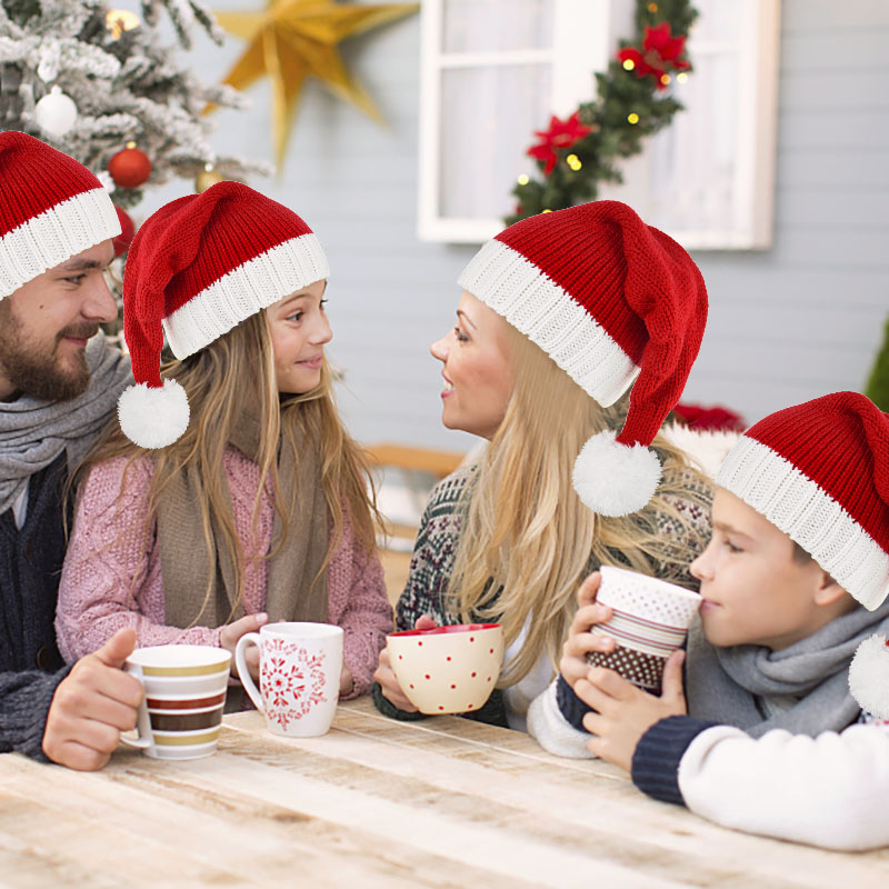 หมวกคริสต์มาสสีแดง1ชิ้นสำหรับเ - Santa Hat Plush บทวิจารณ์และราคา