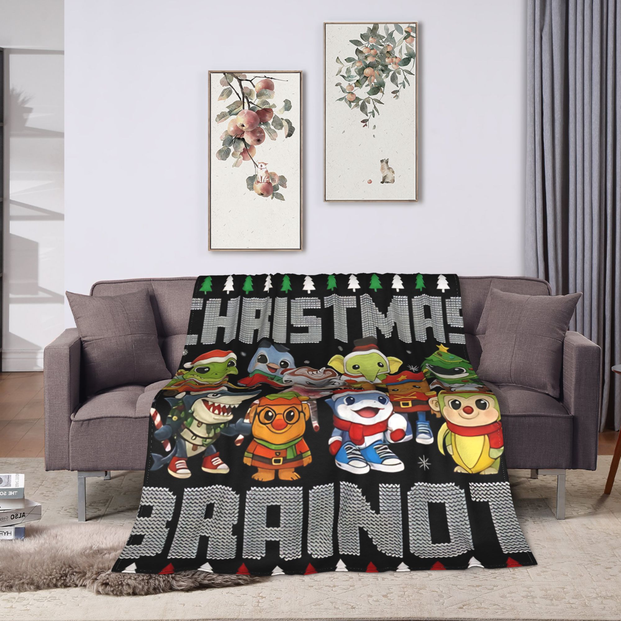 ผ้าห่มลายคริสต์มาสสไตล์อิตาเลี - Christmas Throw Blanket บทวิจารณ์และราคา