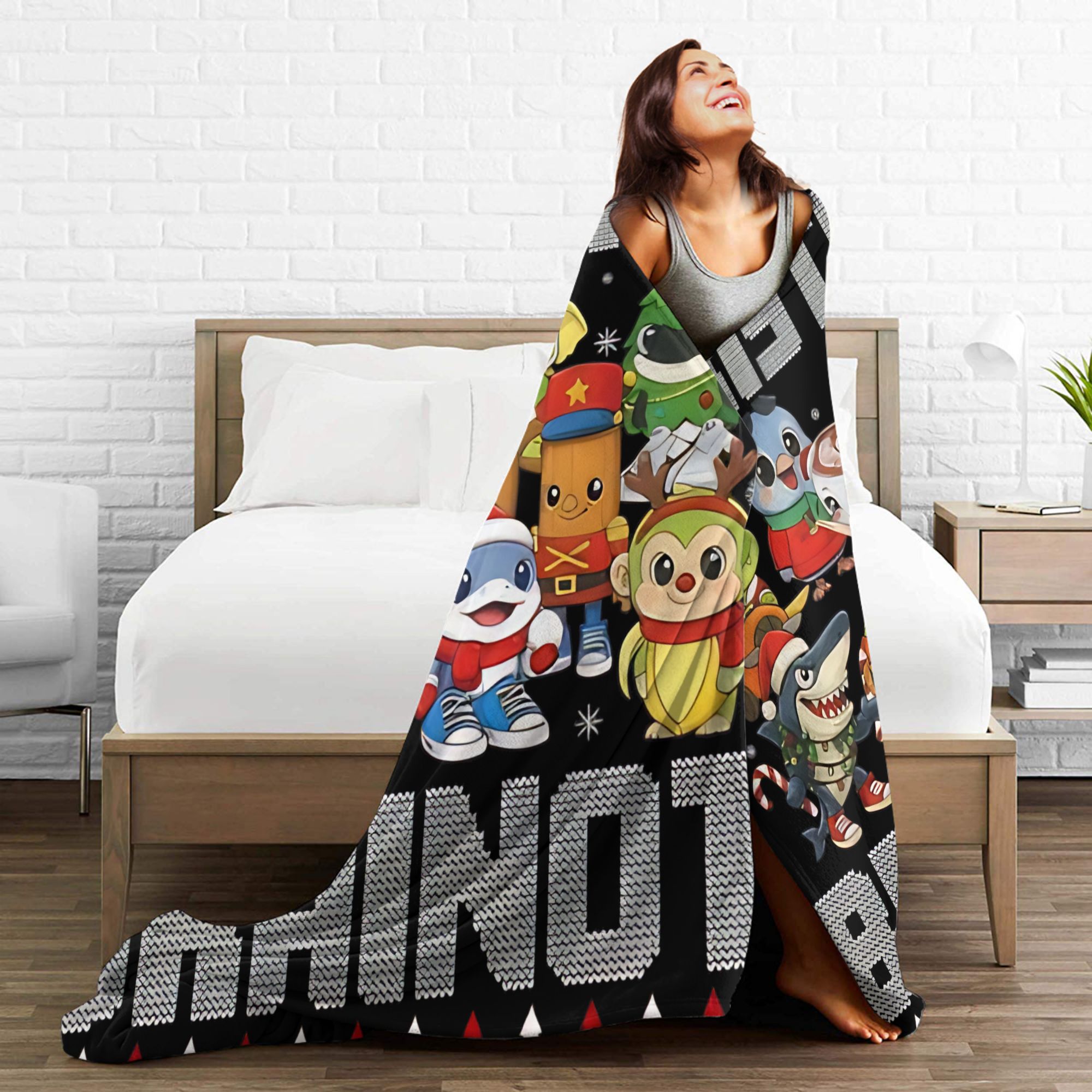 ผ้าห่มลายคริสต์มาสสไตล์อิตาเลี - Christmas Throw Blanket บทวิจารณ์และราคา