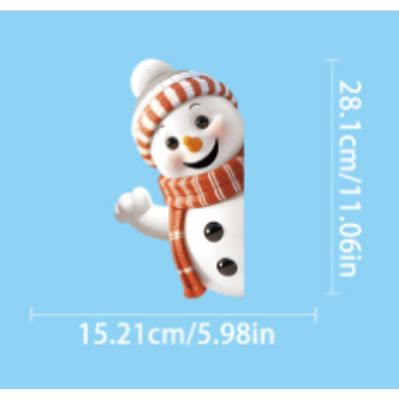 สโนว์แมน สโนว์เฟลก เอล์คสติ๊กเ - Snowflake Window Decal บทวิจารณ์และราคา