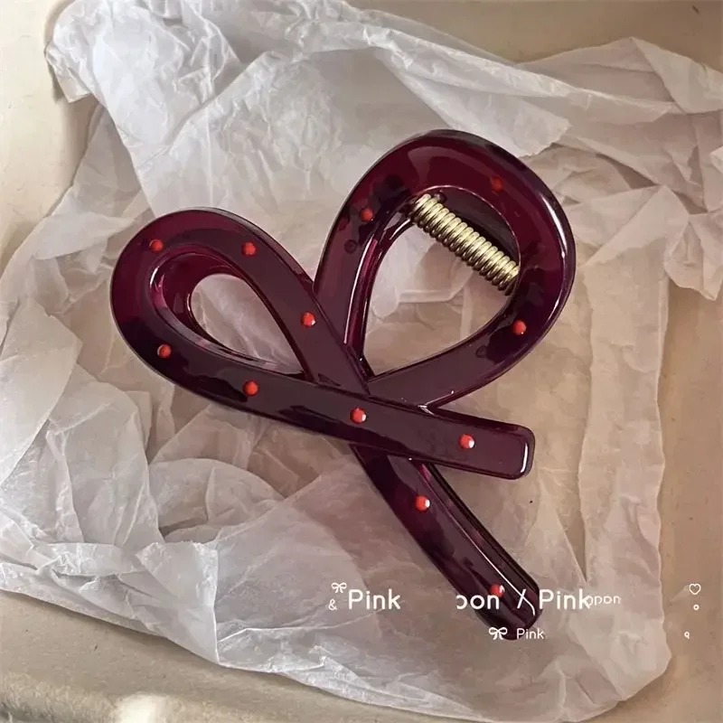 กิ๊บติดผมรูปโบว์ลายจุดสีแดงสไต - Ribbon Bow Gift บทวิจารณ์และราคา