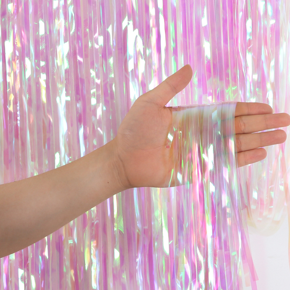 2M 3M Party ฉากหลังผ้าม่านฝนเล - Tinsel Garland Decoration บทวิจารณ์และราคา