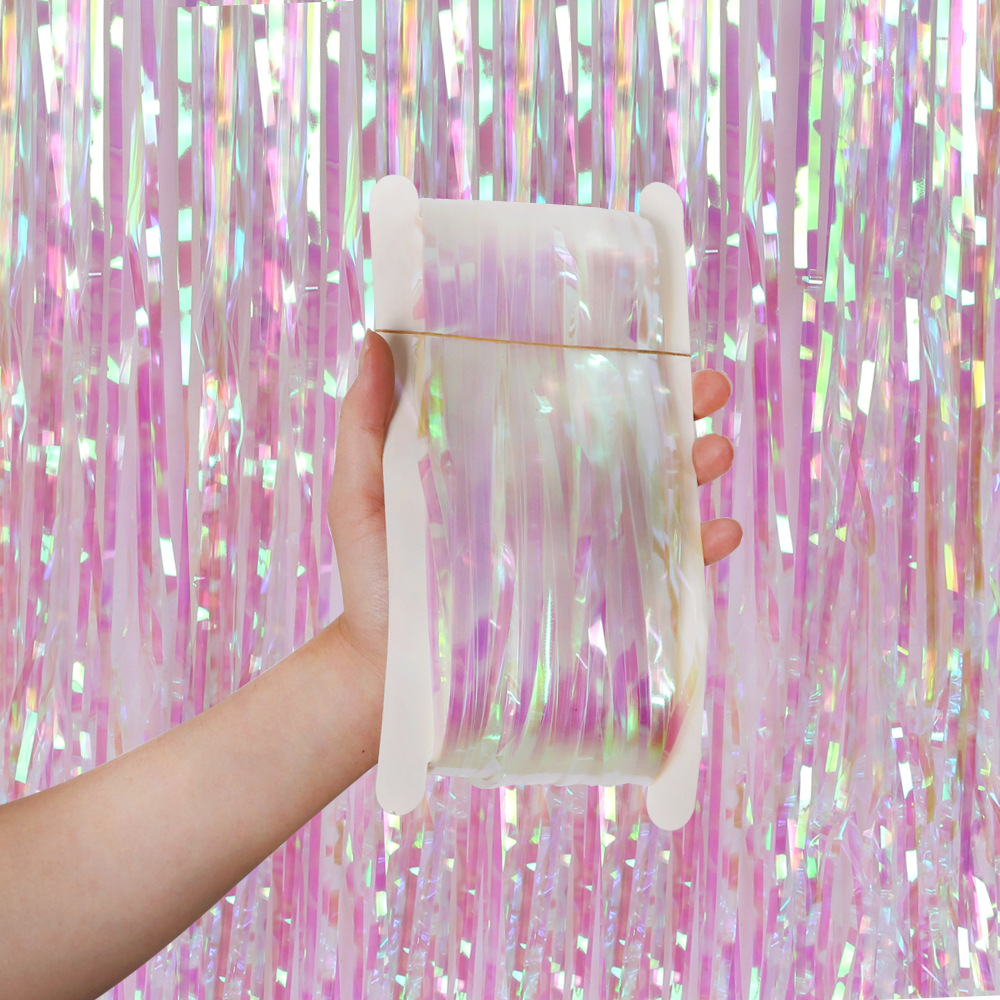 2M 3M Party ฉากหลังผ้าม่านฝนเล - Tinsel Garland Decoration บทวิจารณ์และราคา