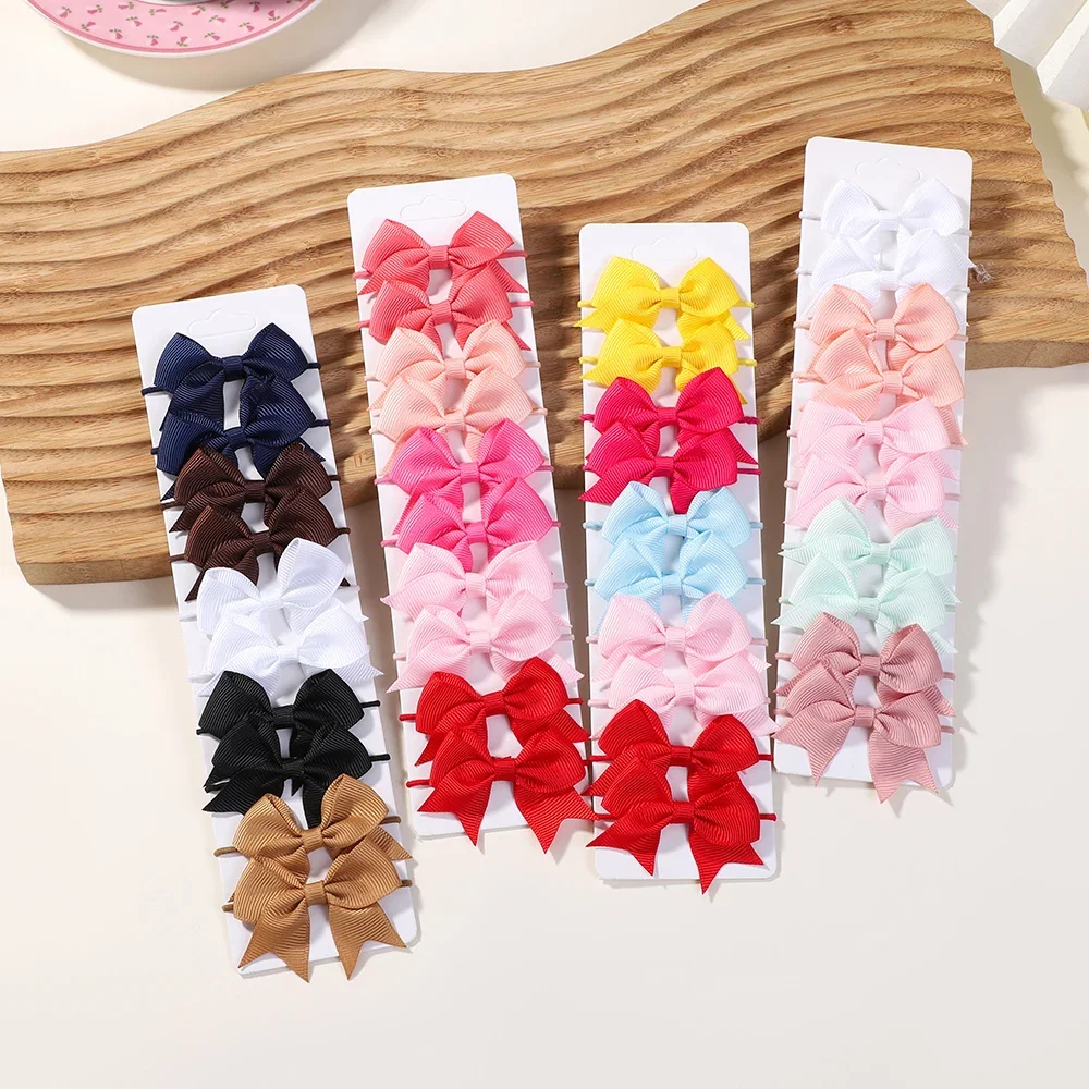 10 ชิ้น Bows ผมยางรัดผมริบบิ้น - Ribbon Bow Gift บทวิจารณ์และราคา