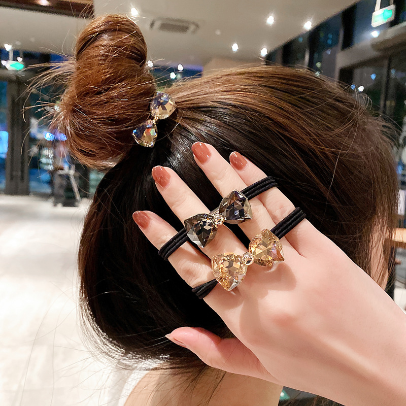 ชุดยางรัดผมประดับโบว์เพชร สไตล - Ribbon Bow Gift บทวิจารณ์และราคา