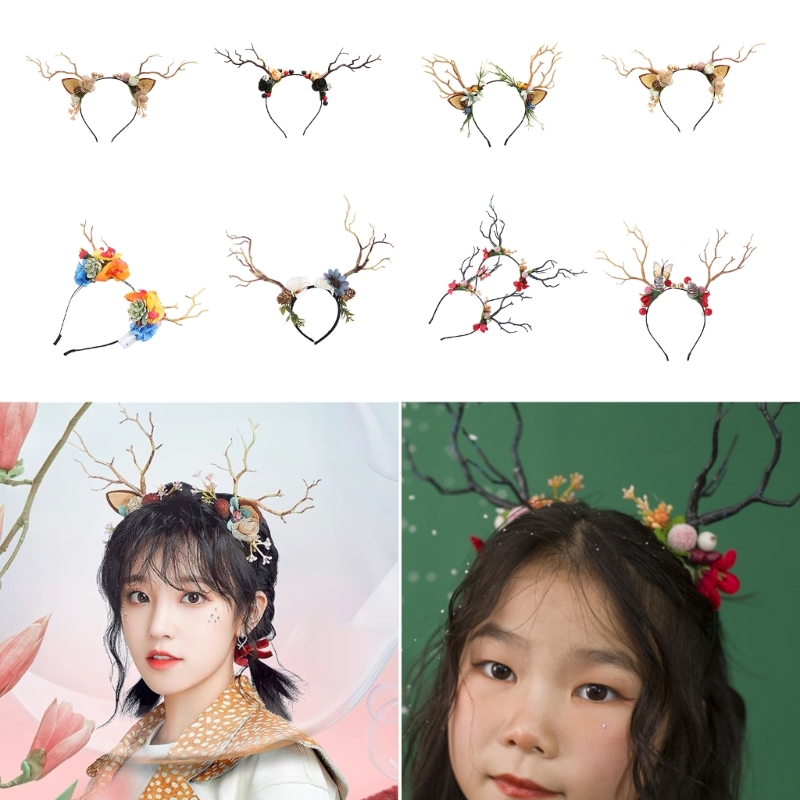 สาขา Reindeer Antler รูปร่างผม - Reindeer Antlers Headband บทวิจารณ์และราคา
