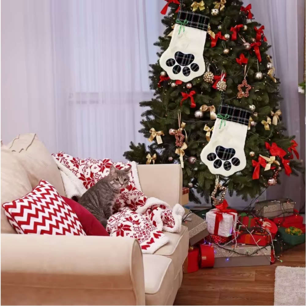 ถุงเท้าคริสต์มาส ของตกแต่งปีให - Christmas Stocking Hanging บทวิจารณ์และราคา