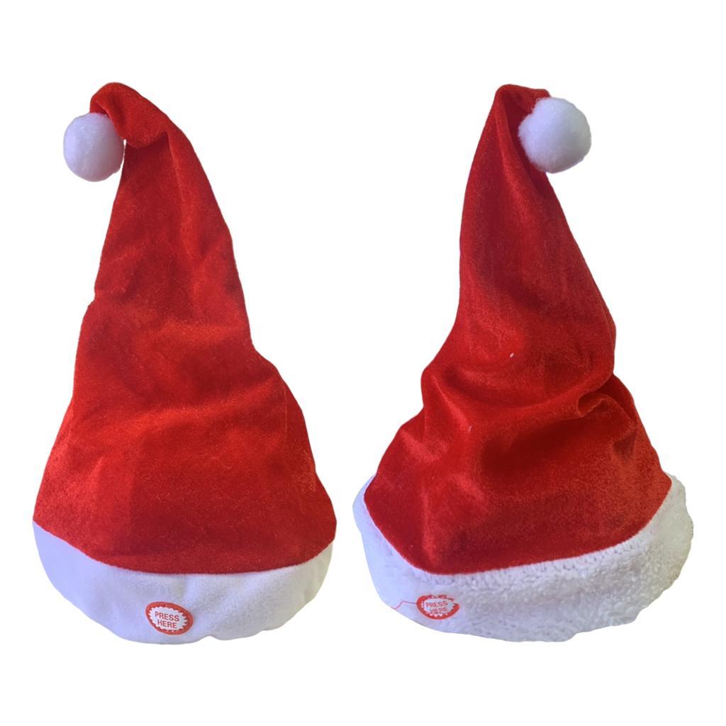 หมวกคริสต์มาสสำหรับผู้ใหญ่รูปช - Santa Hat Plush บทวิจารณ์และราคา