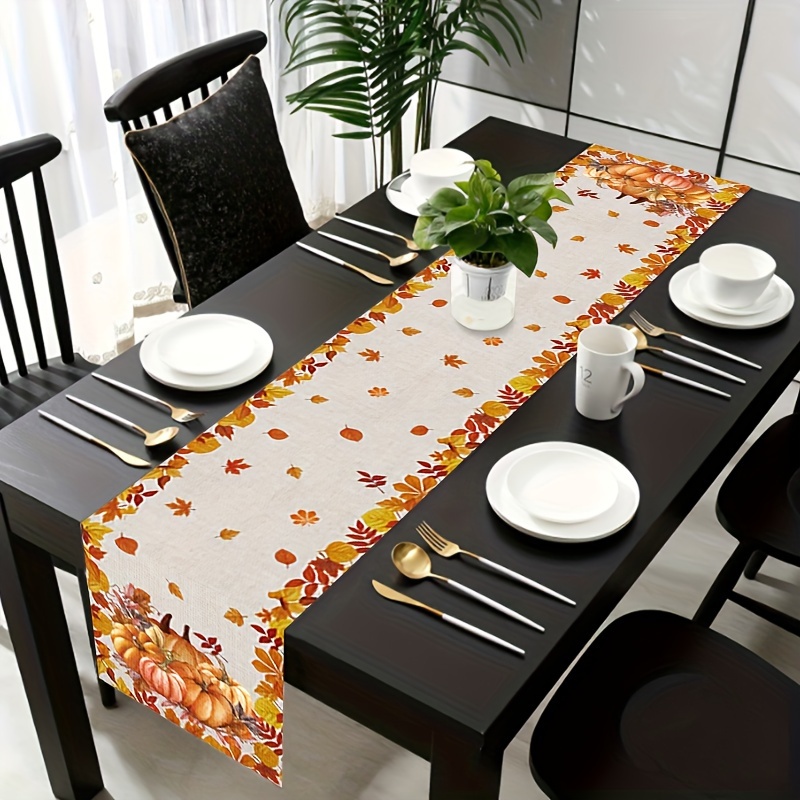 ผ้าปูโต๊ะวันขอบคุณพระเจ้าและวั - Christmas Table Runner บทวิจารณ์และราคา