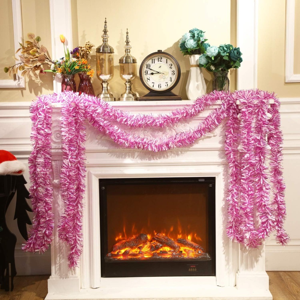 พวงมาลัยประดับวันวาเลนไทน์ 6 ช - Tinsel Garland Decoration บทวิจารณ์และราคา