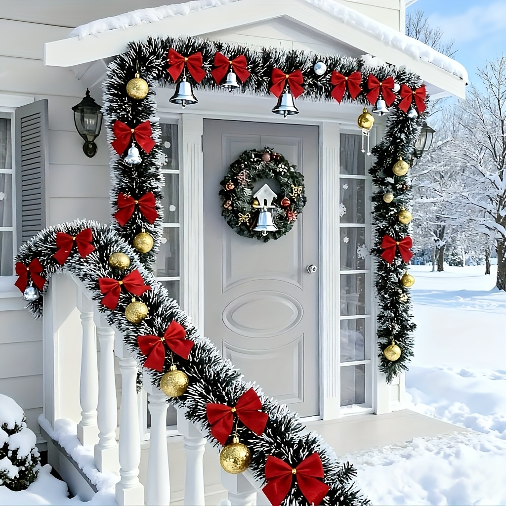 พวงมาลัยคริสต์มาสประดิษฐ์ พวงม - Tinsel Garland Decoration บทวิจารณ์และราคา