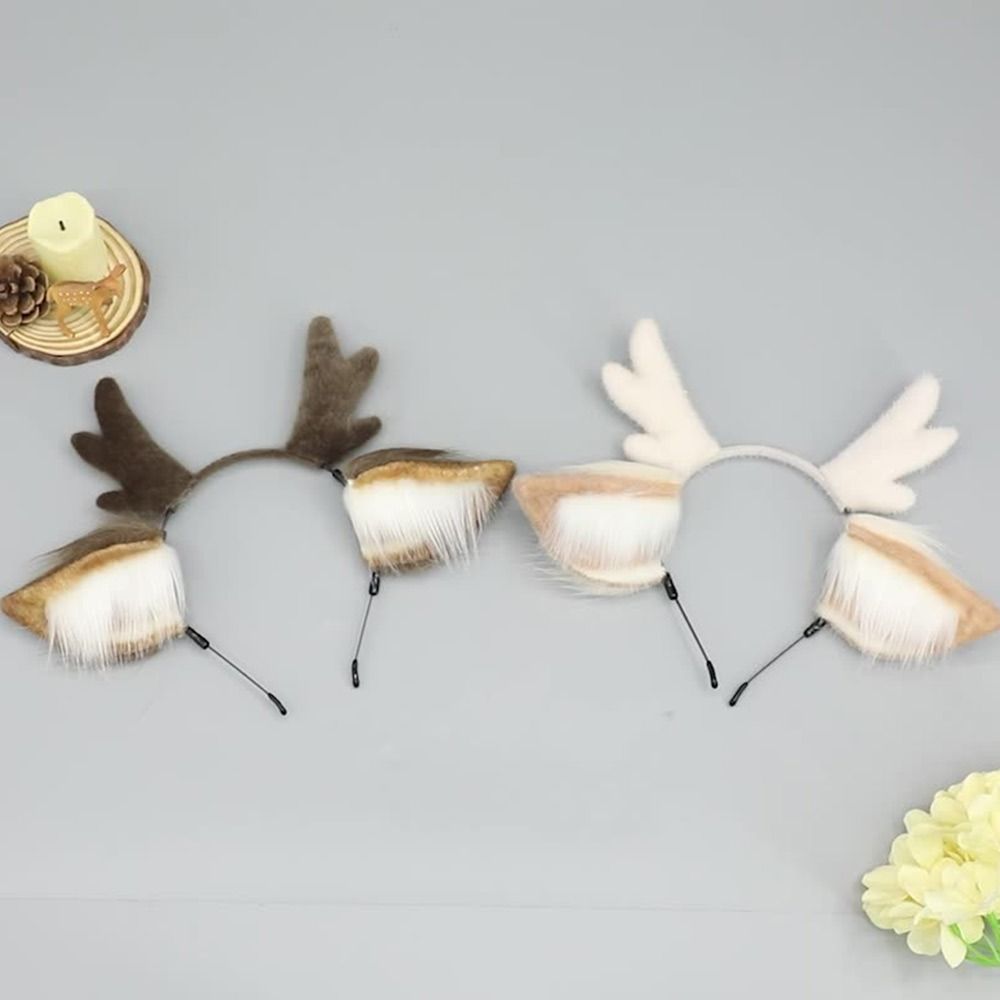 ที่คาดผมเขากวางเรนเดียร์ ที่คา - Reindeer Antlers Headband บทวิจารณ์และราคา