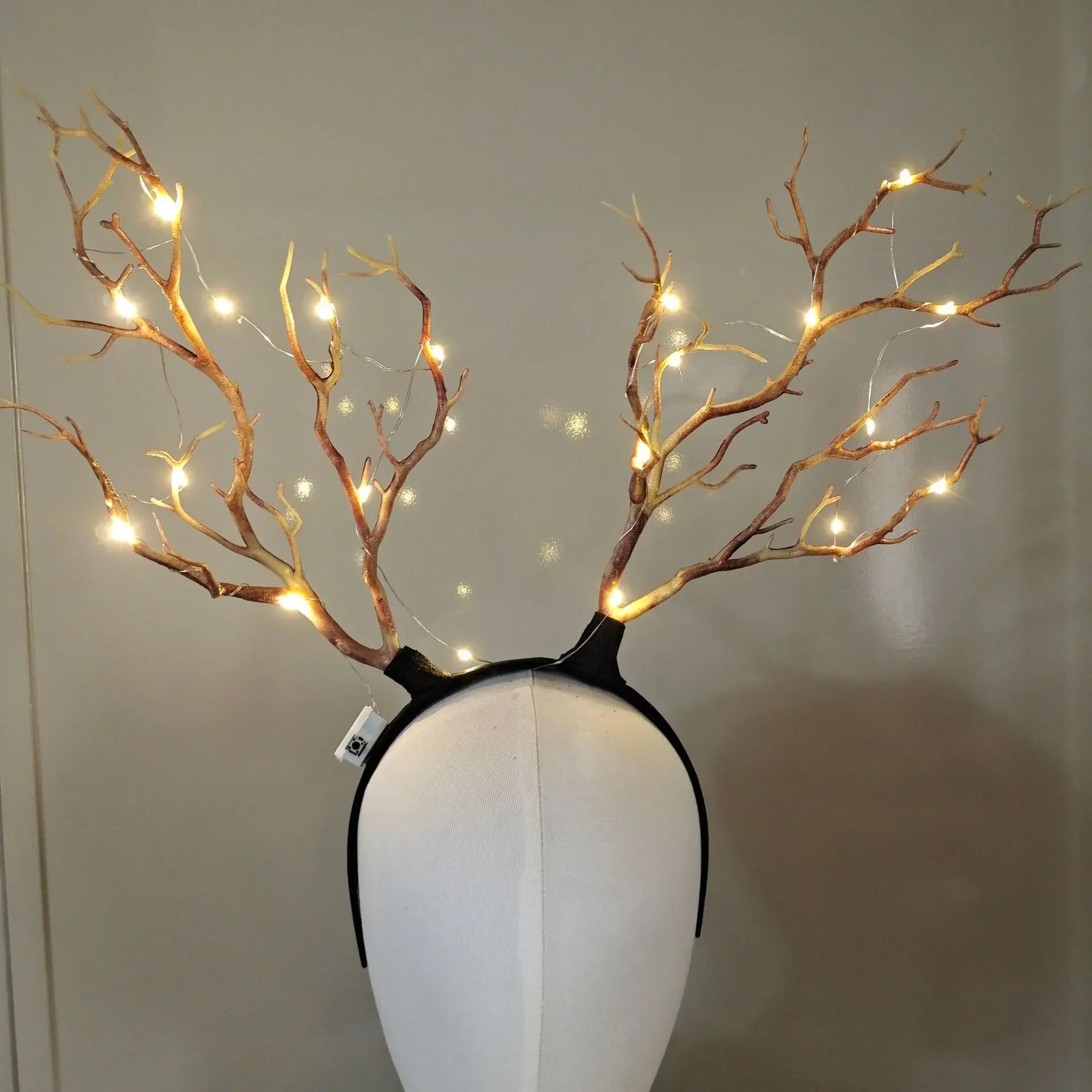 ที่คาดผมกวางเรนเดียร์เรืองแสงผ - Reindeer Antlers Headband บทวิจารณ์และราคา
