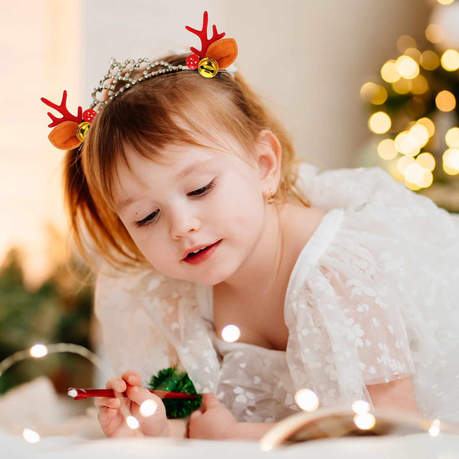 ชุดที่คาดผมและกิ๊บติดผมลายเขาก - Reindeer Antlers Headband บทวิจารณ์และราคา