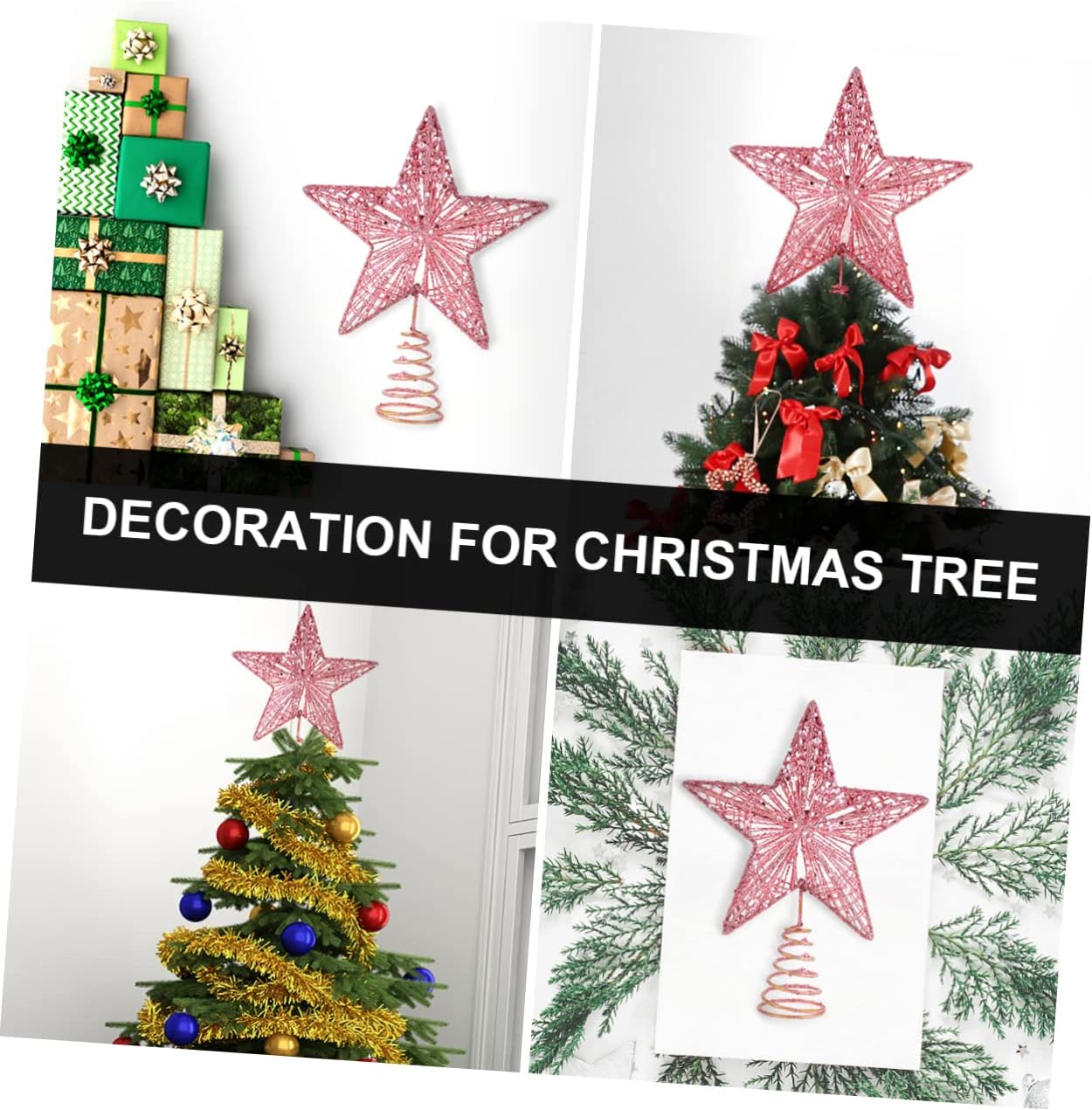 20ต้นคริสต์มาสTopper Star Gold - Star Tree Topper บทวิจารณ์และราคา
