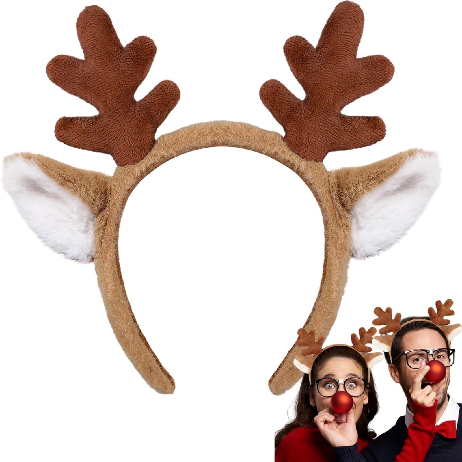 ที่คาดผมเขากวางเรนเดียร์คริสต์ - Reindeer Antlers Headband บทวิจารณ์และราคา