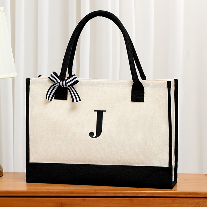 ผ้าใบเรียบง่าย Tote กระเป๋าผู้ - Ribbon Bow Gift บทวิจารณ์และราคา