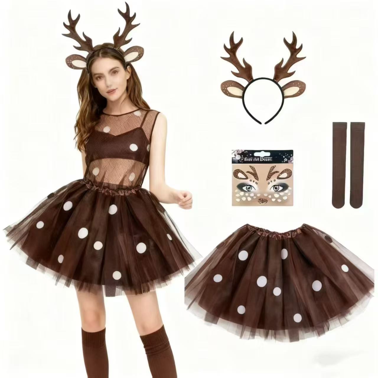 ชุดคอสตูมกวางเรนเดียร์ ที่คาดผ - Reindeer Antlers Headband บทวิจารณ์และราคา