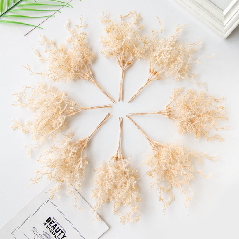 6ชิ้นพืชเทียมสีทองสีเงินปลอมสำ - Christmas Wreath Fake บทวิจารณ์และราคา