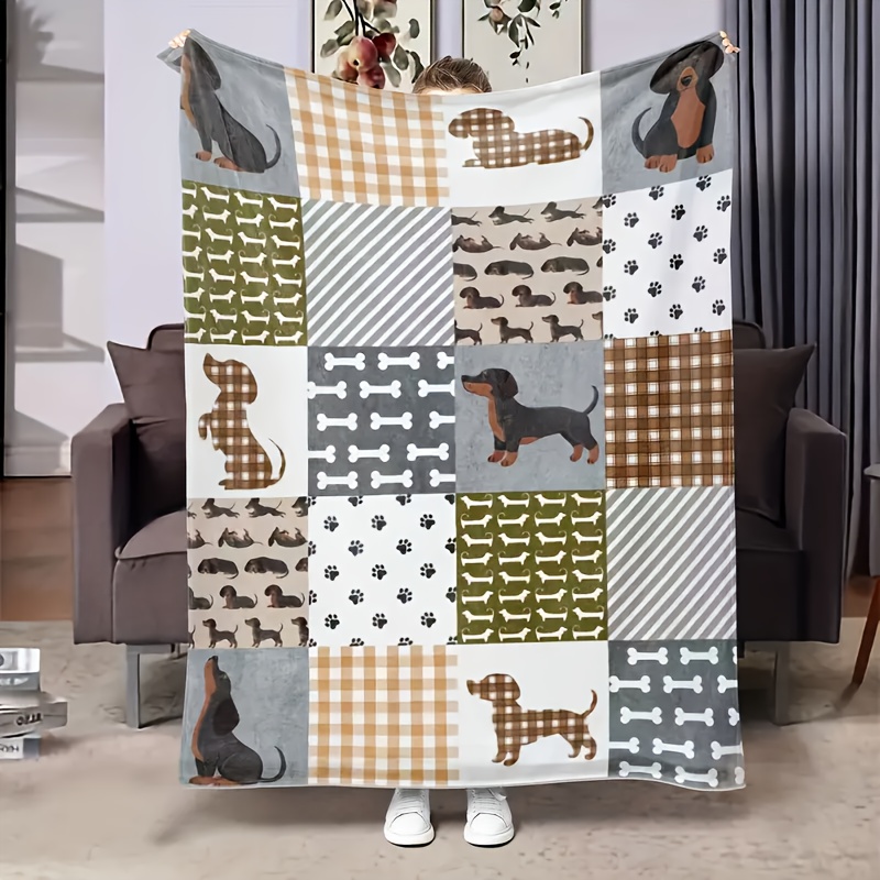 ผ้าห่มลายสุนัขดัชชุนด์น่ารักสำ - Christmas Throw Blanket บทวิจารณ์และราคา