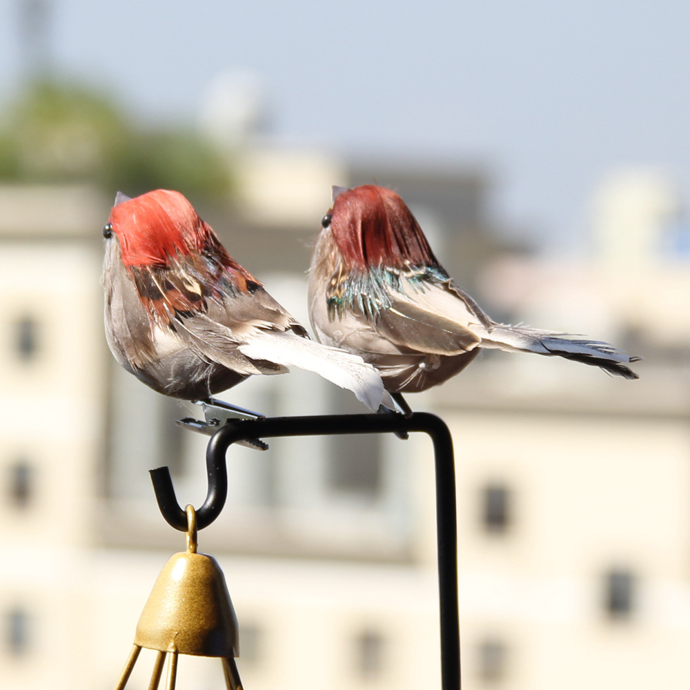 2 ชิ้น Hot Feather Bird เลียนแ - Christmas Tree Artificial บทวิจารณ์และราคา
