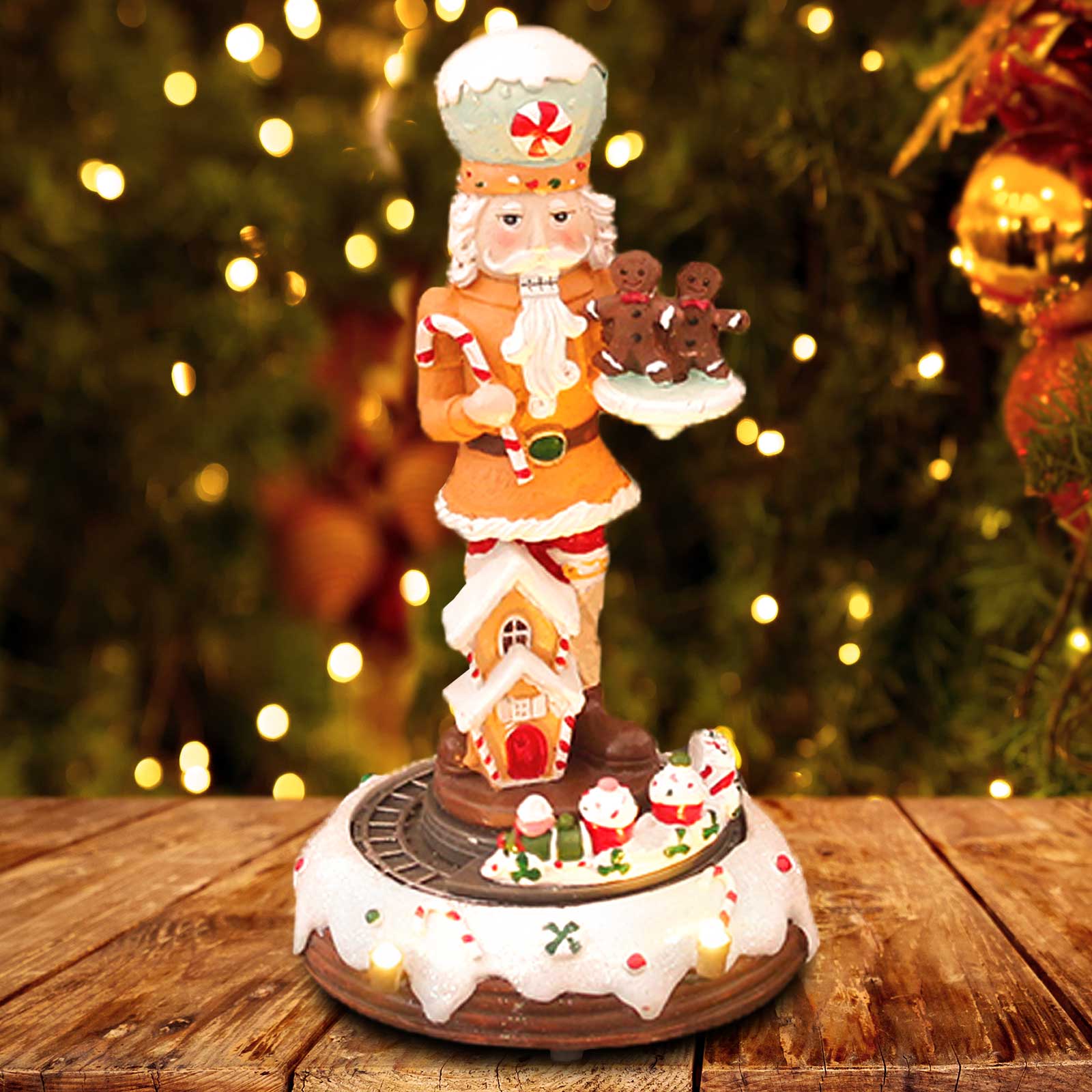 ของสะสมขนมปังขิงของสะสมรูปรถไฟ - Nutcracker Figurine บทวิจารณ์และราคา
