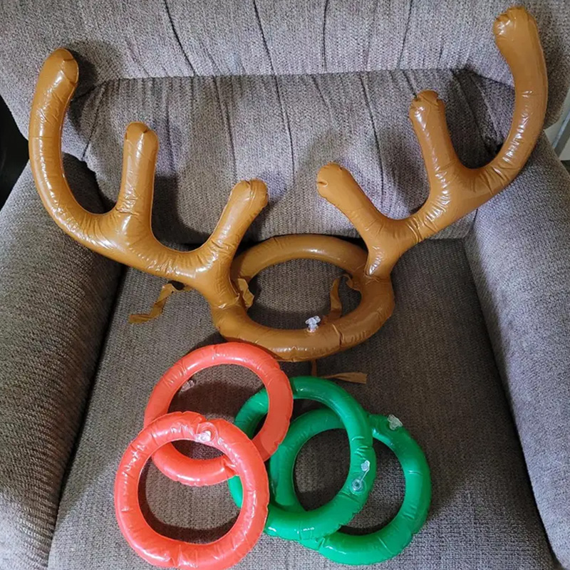 1/3/5 ชุดเกมคริสต์มาส Inflatab - Reindeer Antlers Headband บทวิจารณ์และราคา