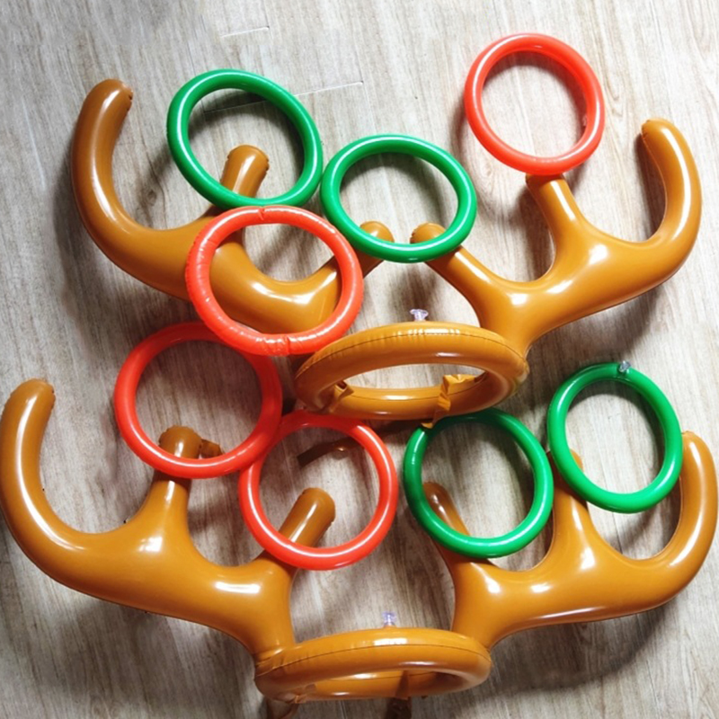 1/3/5 ชุดเกมคริสต์มาส Inflatab - Reindeer Antlers Headband บทวิจารณ์และราคา
