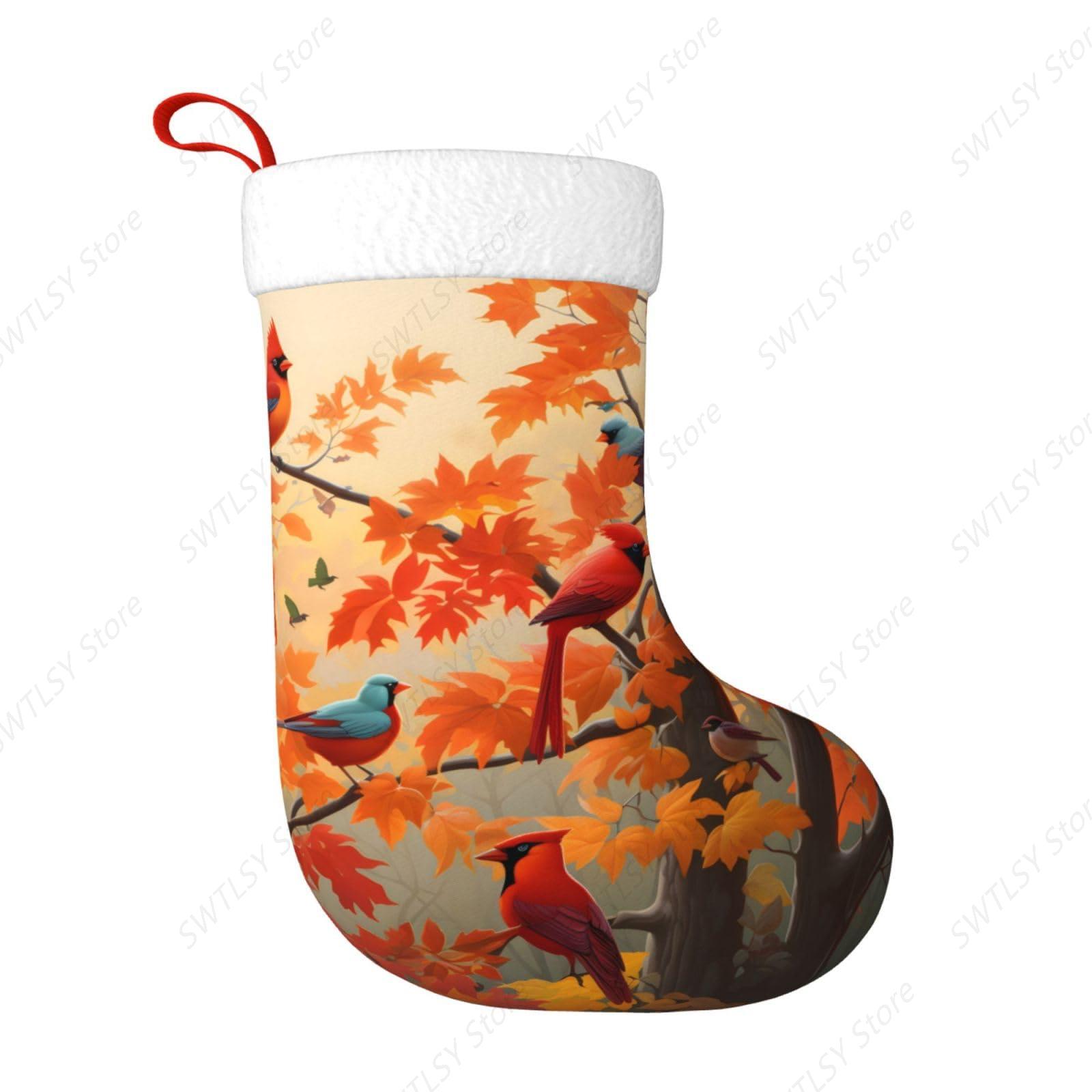 ถุงเท้าคริสต์มาสลายนกคาร์ดินัล - Christmas Stocking Hanging บทวิจารณ์และราคา